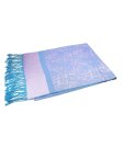 (image for) Paisley Jacquard Pashmina Light Blue/ Pink