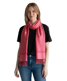 Paisley Jacquard Pashmina Baby Red