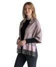 Paisley Jacquard Pashmina Misty Rose