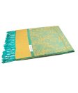 (image for) Paisley Jacquard Pashmina Gold /Green