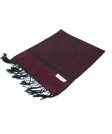 (image for) Paisley Jacquard Pashmina Burgundy / Black