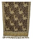 (image for) Jacquard Paisley Pashmina 2-Ply Brown