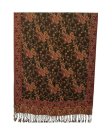 (image for) Jacquard Paisley Pashmina 2-Ply Red Olive
