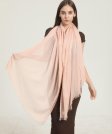 (image for) Solid Lightweight Scarf Seashell Pink