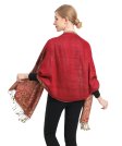 (image for) Big Paisley Thicker Pashmina Red