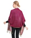 (image for) Big Paisley Thicker Pashmina Fuchsia