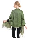 (image for) Big Paisley Thicker Pashmina Green