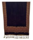(image for) Border Patterned Pashmina Navy
