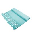 (image for) Silky Soft Solid Pashmina Scarf Aqua