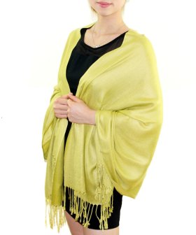 Silky Soft Solid Pashmina Scarf Mustard