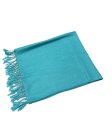 (image for) Silky Soft Solid Pashmina Scarf L Turquoise