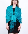 (image for) Silky Soft Solid Pashmina Scarf L Turquoise