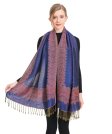 (image for) Border Patterned Pashmina Label Blue