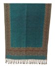 (image for) Border Patterned Pashmina Medium Aquamarine