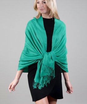 Light Teal Solid Pashmina