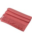 (image for) Silky Soft Solid Pashmina Scarf Coral