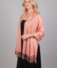 (image for) Silky Soft Solid Pashmina Scarf Coral