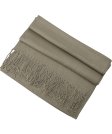 (image for) Silky Soft Solid Pashmina Scarf Light Taupe