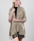 (image for) Silky Soft Solid Pashmina Scarf Light Taupe