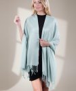 (image for) Silky Soft Solid Pashmina Scarf Powder Blue