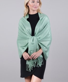Silky Soft Solid Pashmina Scarf Tiffany