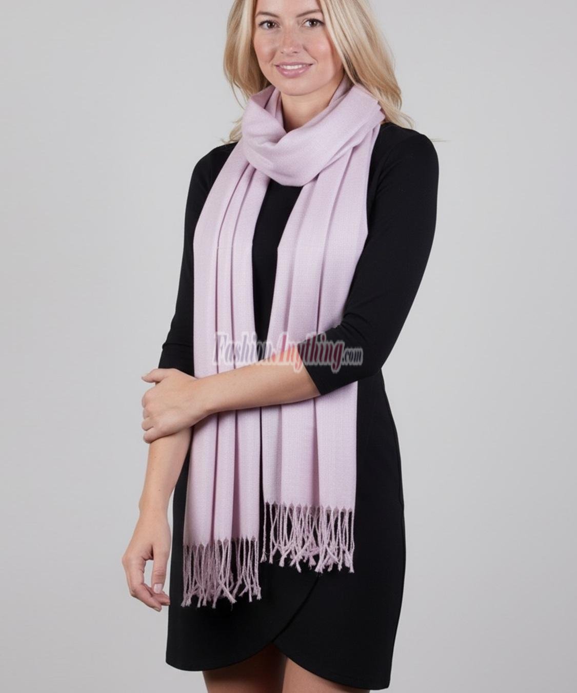 (image for) Silky Soft Solid Pashmina Scarf Thistle