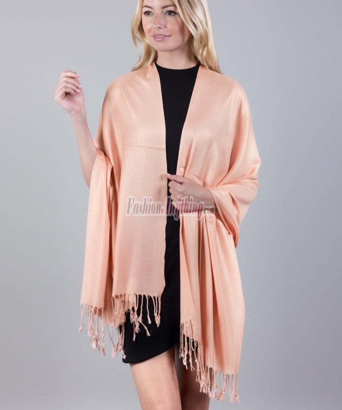 (image for) Silky Soft Solid Pashmina Scarf Dusty Pink