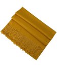 (image for) Silky Soft Solid Pashmina Scarf Golden Yellow