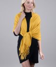 (image for) Silky Soft Solid Pashmina Scarf Golden Yellow