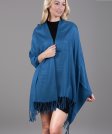 (image for) Silky Soft Solid Pashmina Scarf Denim