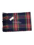 (image for) Cashmere Feel Pattern Scarf C131 Navy