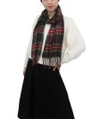 (image for) Cashmere Feel Pattern Scarf C131 Grey/Red