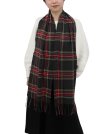(image for) Cashmere Feel Pattern Scarf C131 Navy