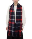 (image for) Cashmere Feel Classic Scarf Navy/Red/Grey