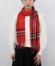 (image for) Cashmere Feel Classic Scarf Red/Black