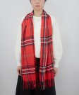 (image for) Cashmere Feel Classic Scarf Red/Black