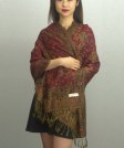 (image for) Jacquard Paisley Pashmina 2-Ply Burgundy