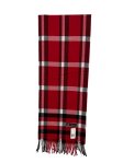 (image for) Woven Cashmere Feel Plaid Scarf Red