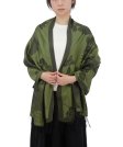 (image for) Rose & Leaf Pashmina Olive Green/Black