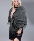(image for) Dark Grey Premium Thick Pashmina