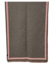 (image for) Reversible Border Cashmere Shawl Pink