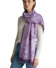 (image for) Rose & Leaf Pashmina Light Purple