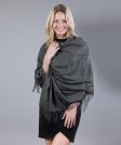 (image for) Dark Grey Premium Thick Pashmina