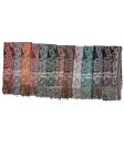 (image for) Floral Paisley Pashmina NY23156 1 DZ, Asst. Color