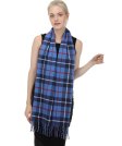 (image for) Woven Cashmere Feel Classic Scarf Blue/ Navy/Red
