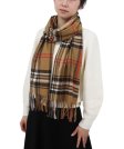 (image for) Cashmere Feel Classic Scarf Brown/Black/Red