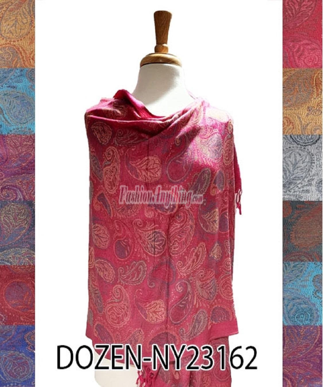 (image for) Paisley Pashmina NY23162 1 DZ, Asst. Color
