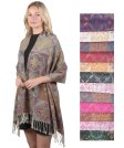 (image for) Patchwork Pattern Pashmina 1 DZ, Asst. Color
