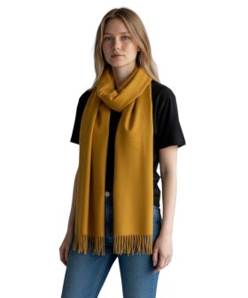Winter Cashmere Feel Wrap Golden Yellow