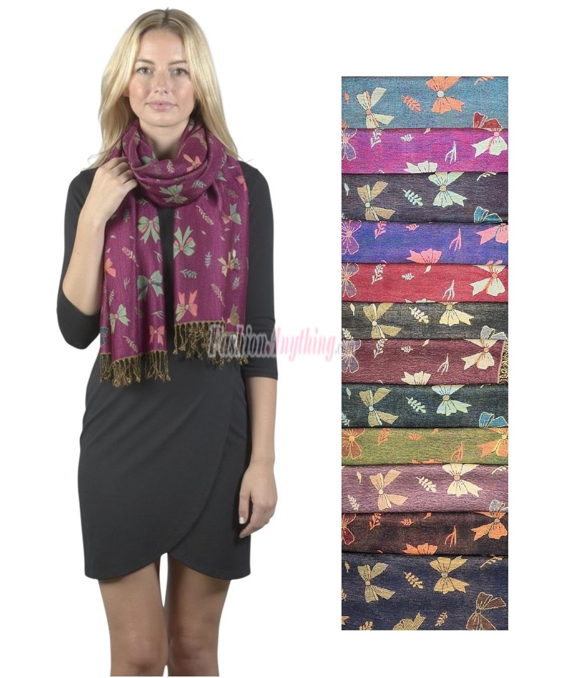 (image for) Bowknot Pattern Pashmina SF24139 1 DZ, Asst. Color
